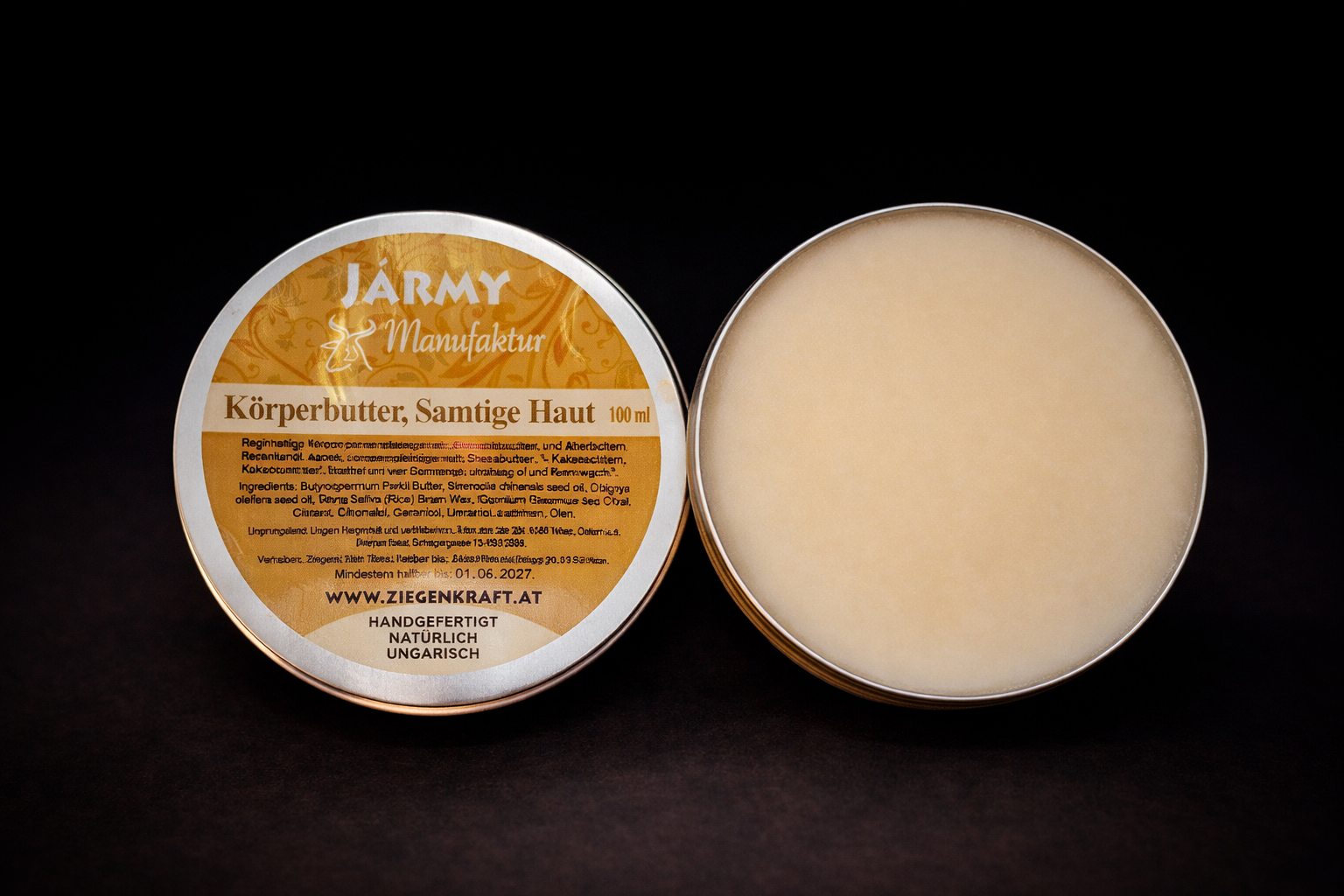 Jármy Körperbutter, Samtige Haut